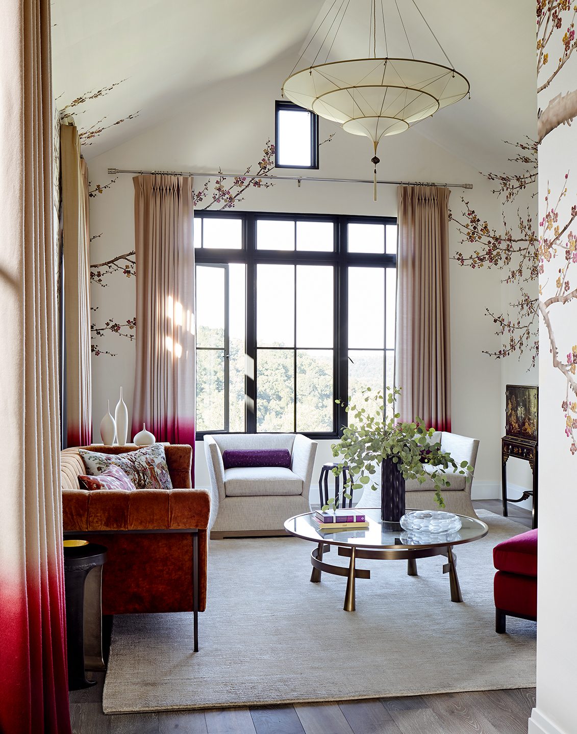 Adam Hunter designed bedroom with chinese accents.