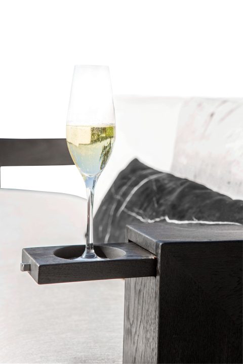 Harper Sofa arm with champagne