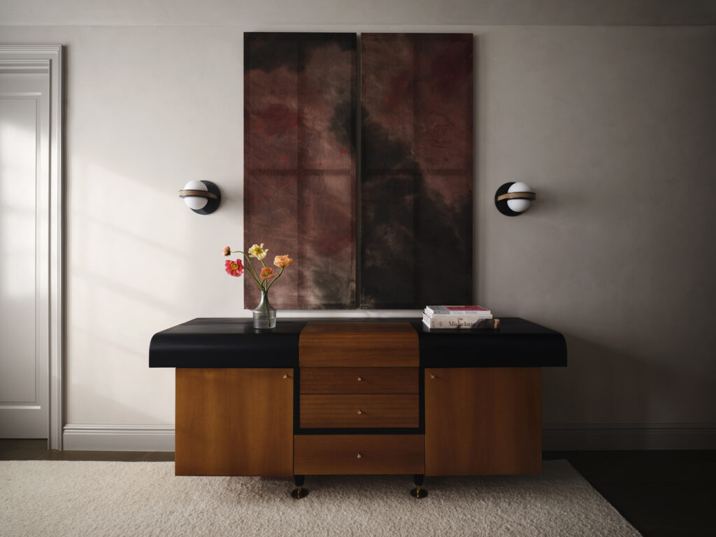 Adam-Hunter-Interior-Design-Palisades-California-Console-Art-Entryway